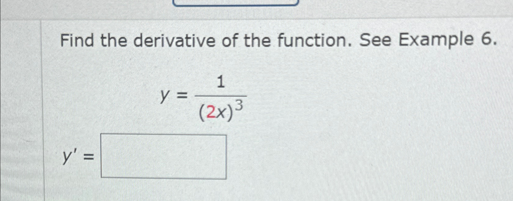 Solved Find the derivative of the function. See Example | Chegg.com