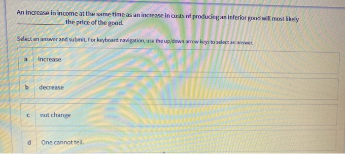 Solved An increase in income at the same time as an increase | Chegg.com