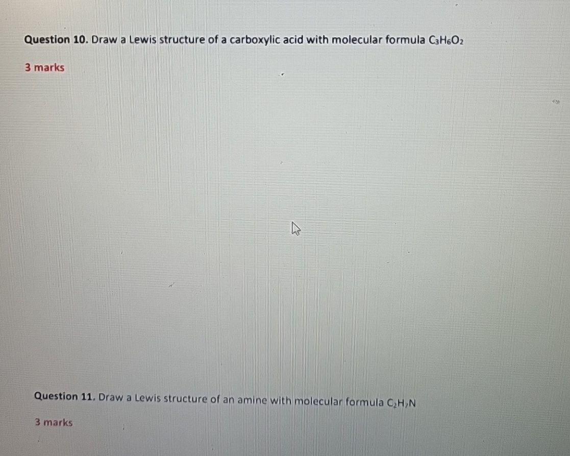 Solved Question 10. ﻿Draw a Lewis structure of a carboxylic