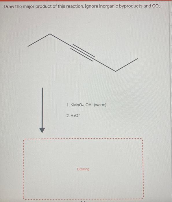 [Solved]: Draw the major product of this reaction. Ignore in