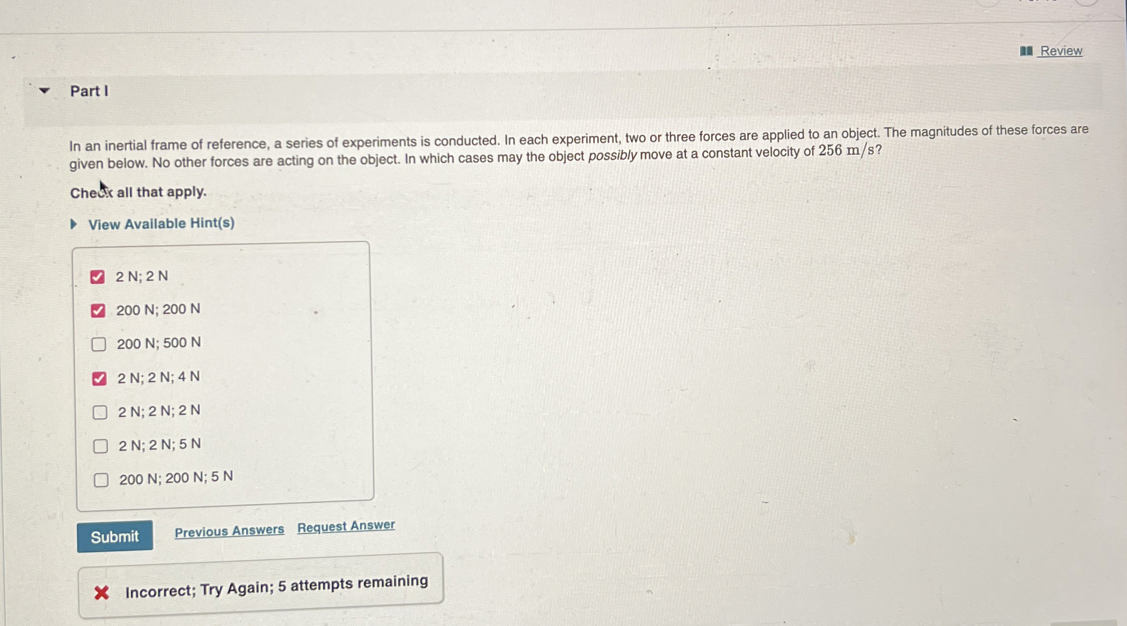 Solved Part IIn an inertial frame of reference, a series of | Chegg.com