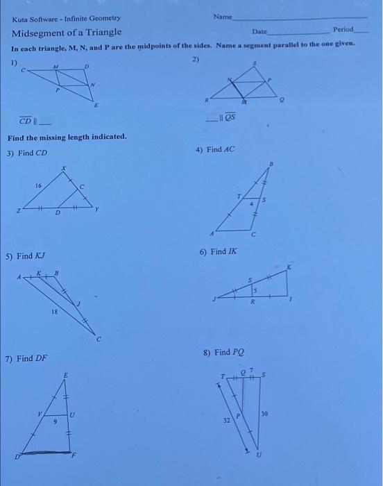 Kuta Software Infinite Geometry Angles In A Triangle, 56 OFF