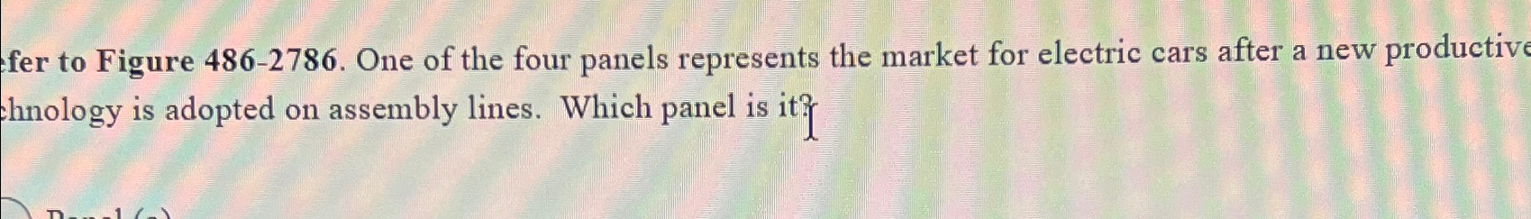 Solved fer to Figure 486-2786. ﻿One of the four panels | Chegg.com