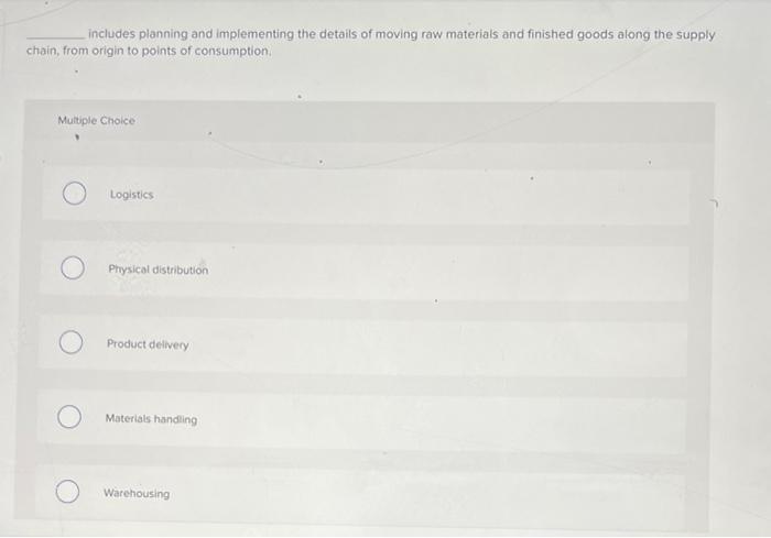 Solved includes planning and implementing the details of | Chegg.com