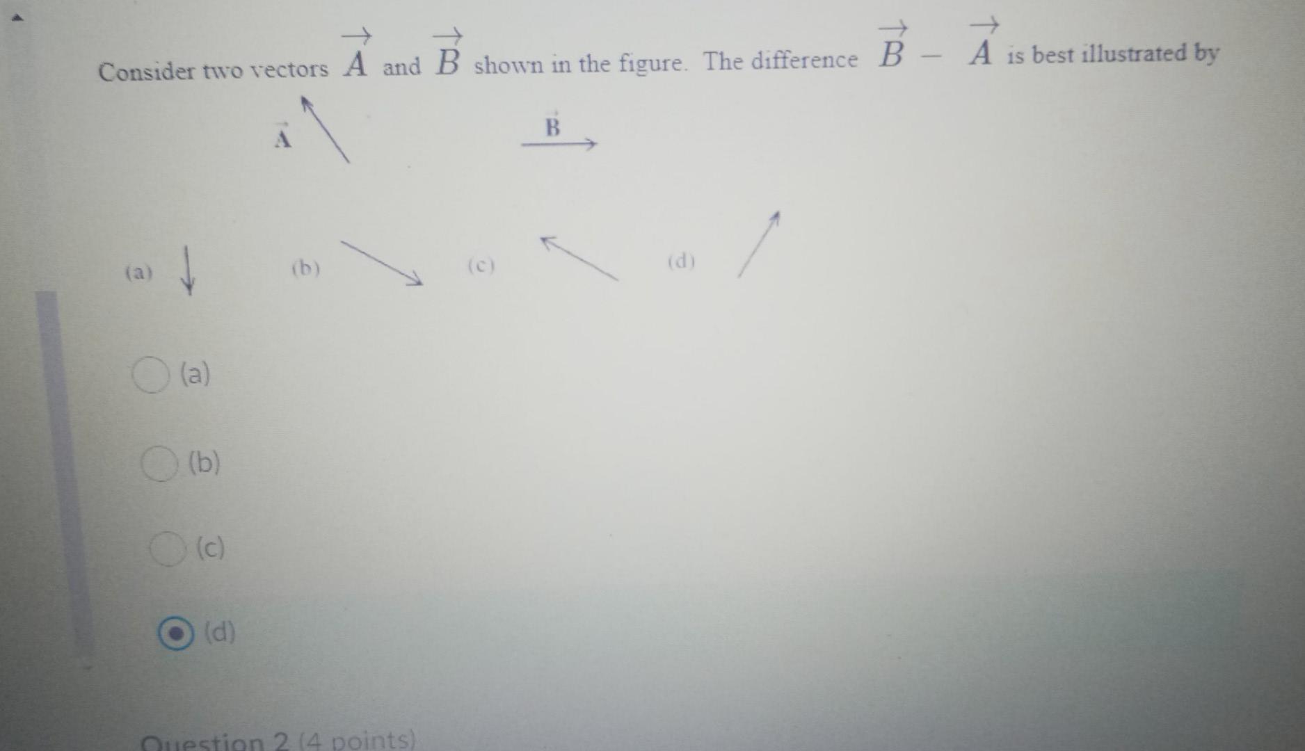 Solved Consider Two Vectors A And B Shown In The Figure. The | Chegg.com