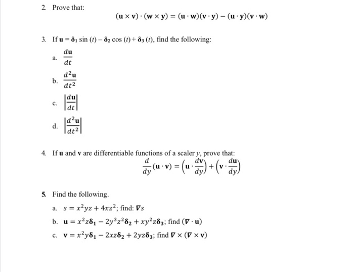 Solved 2 Prove That U X V W X Y Uw V Y U Chegg Com