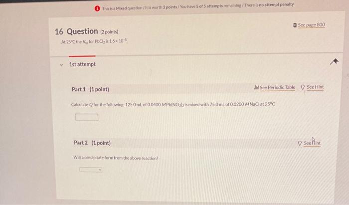 Solved This is a Mixed question/it is worth 2 points/ You | Chegg.com