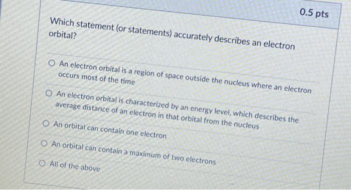 Solved Which statement (or statements) accurately describes | Chegg.com