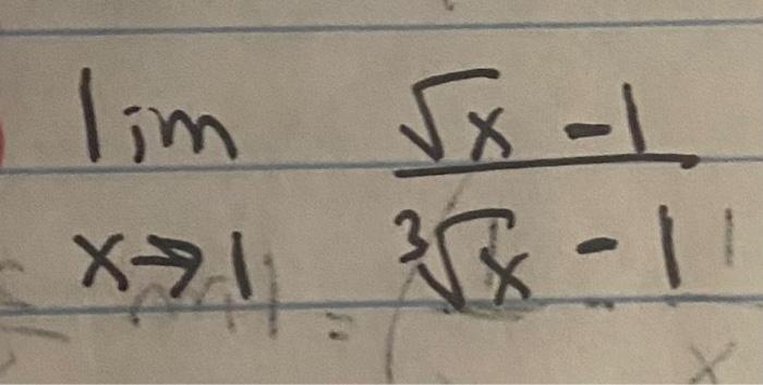 Solved Limx→13x−14x−1limx→13x−1x−1