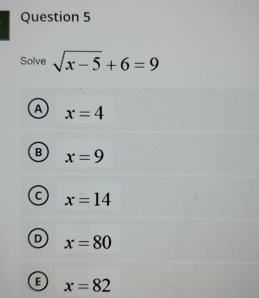 4 x  5 6=9 5