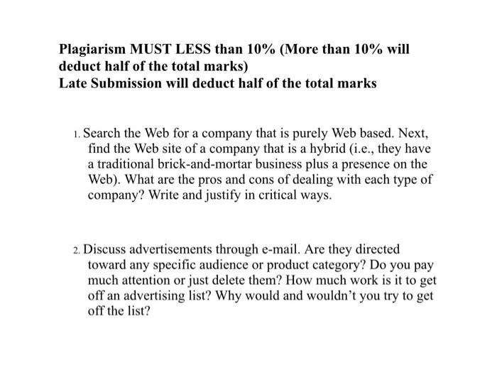  solved plagiarism must less than 10 more than