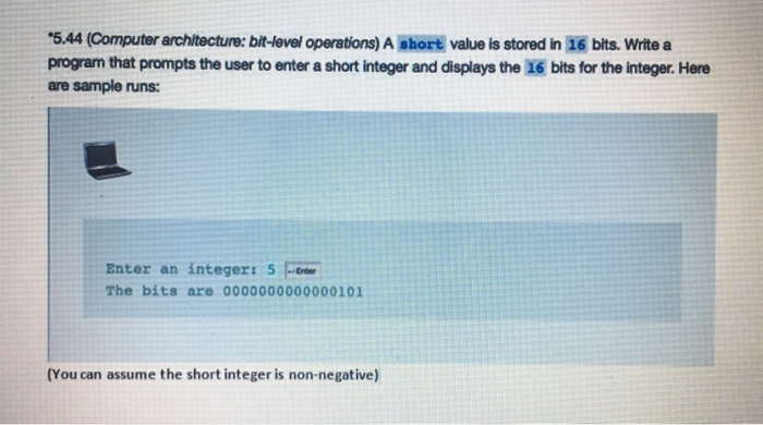 Solved *5.44 (Computer architecture: bit-level operations) A | Chegg.com