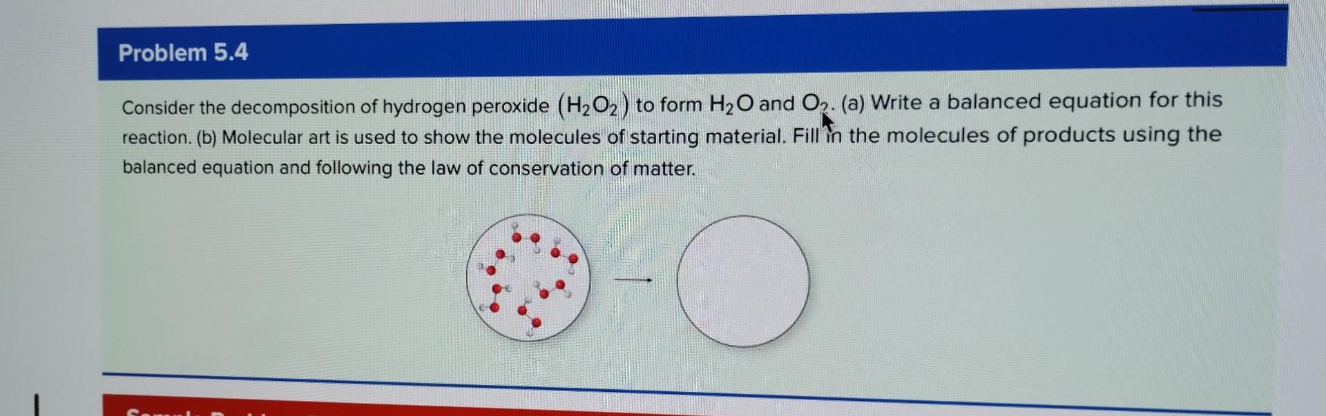 Consider the decomposition of hydrogen peroxide \( \left(\mathrm{H}_{2} \mathrm{O}_{2}\right) \) to form \( \mathrm{H}_{2} \m