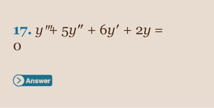 Find Y Math Problem Solved In each of Problems 8 through 19, find the general | Chegg.com