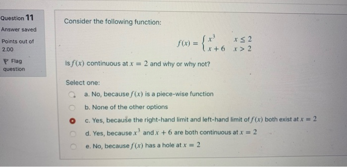 Solved Consider the following function: Question 11 Answer | Chegg.com