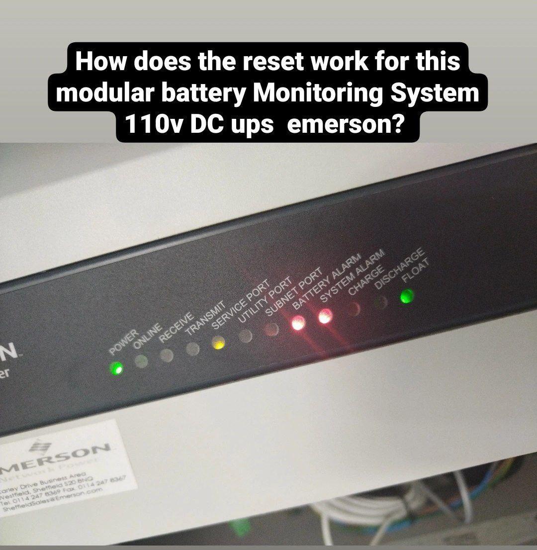 Solved N How Does The Reset Work For This Modular Battery | Chegg.com