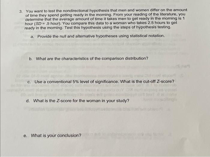 nondirectional hypothesis definition in science