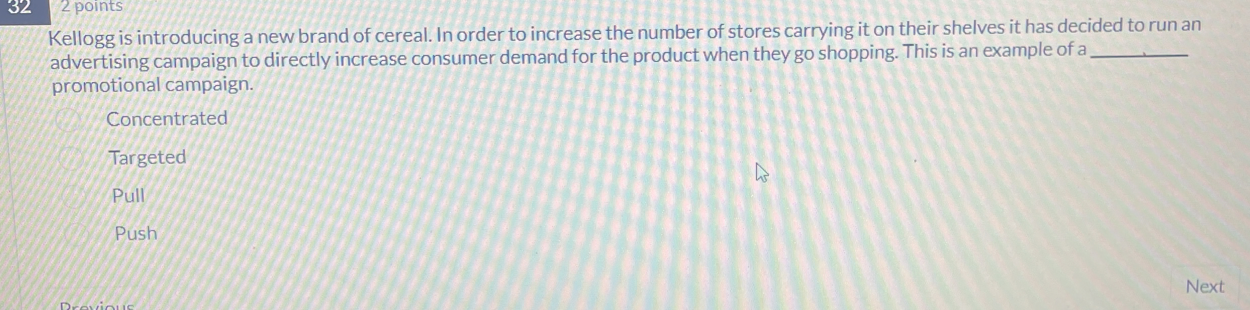 Solved Kellogg is introducing a new brand of cereal. In