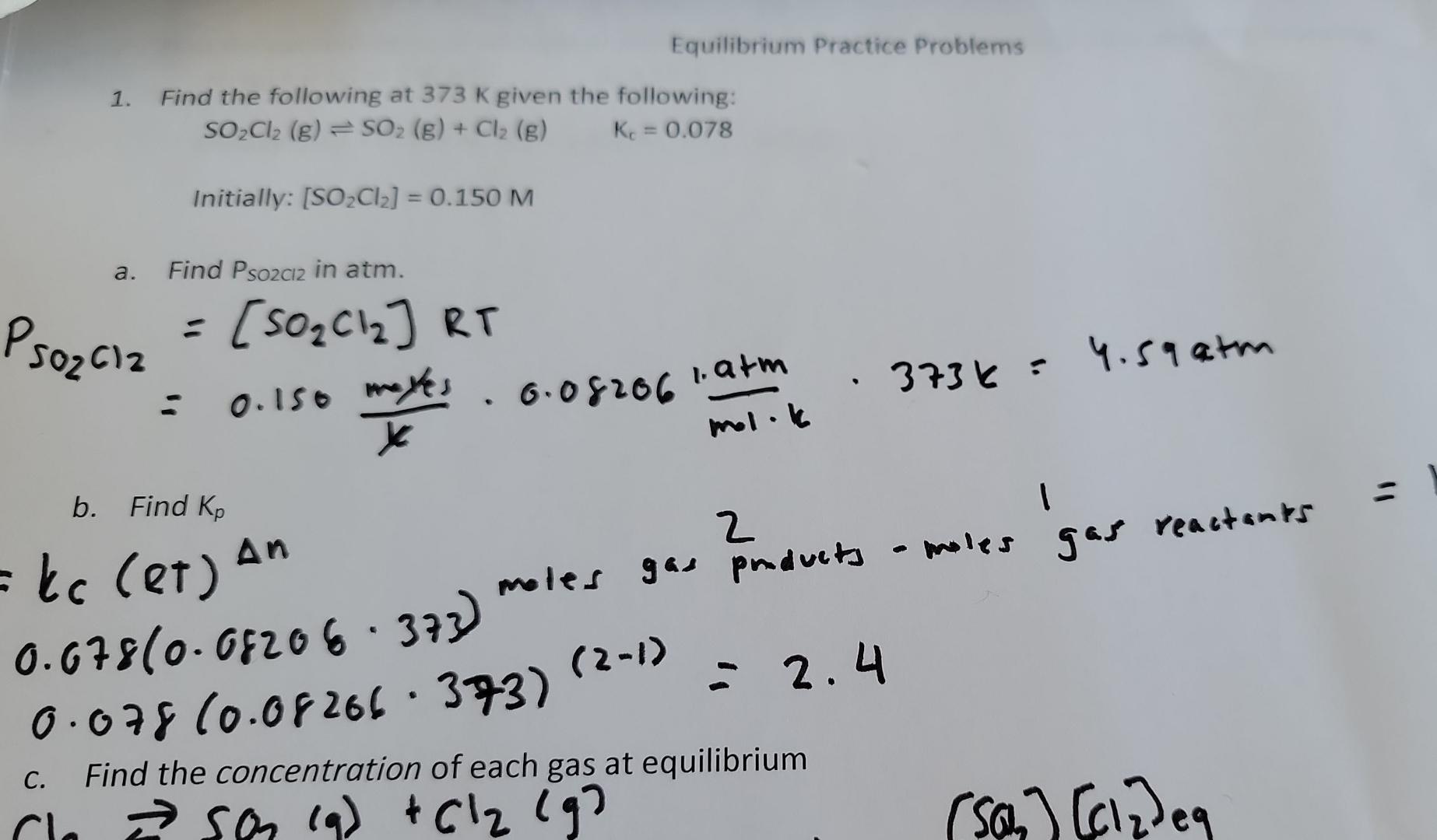 Solved Please show your work at every step in Part C so I | Chegg.com