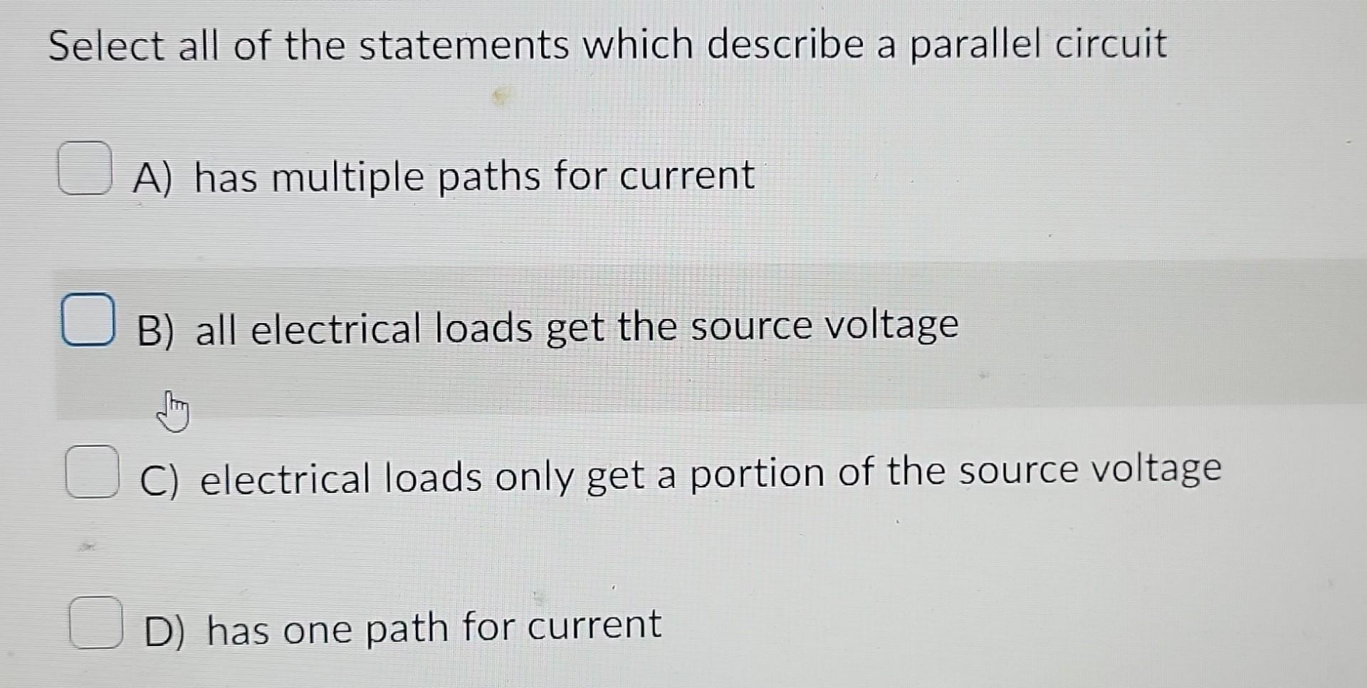Solved Select all of the statements which describe a series