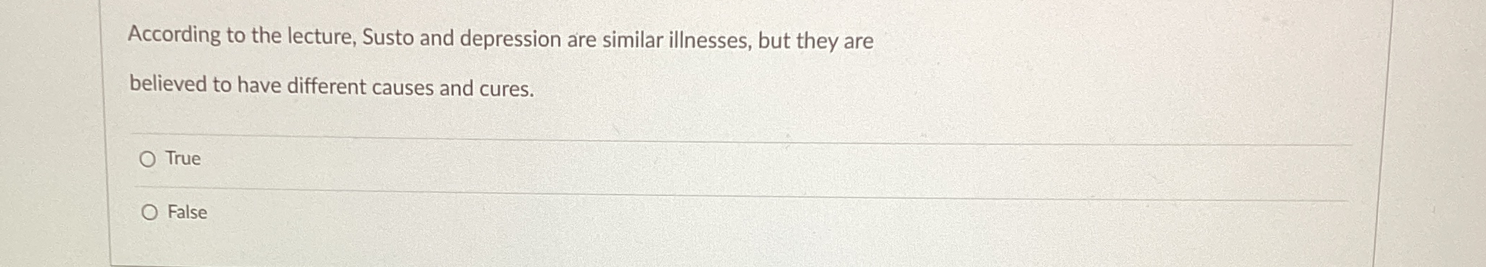 Solved According to the lecture, Susto and depression are | Chegg.com