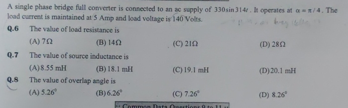 Solved A single phase bridge full converter is connected to | Chegg.com