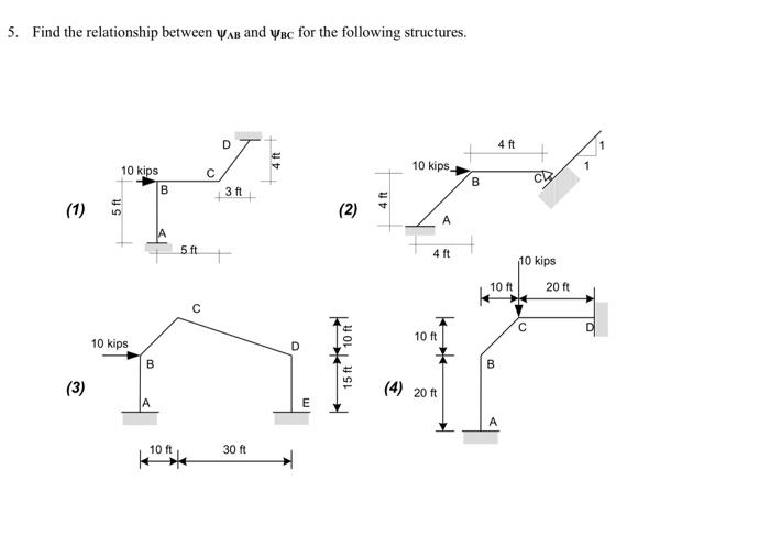 Solved 4 Find The Moments At Joints A B C And D Use The