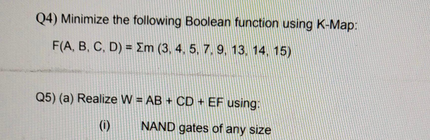 Solved Q1) For The Given Circuit: B A. Find The Logical | Chegg.com