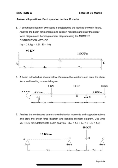Solved SECTION C Total of 30 Marks Answer all questions. | Chegg.com