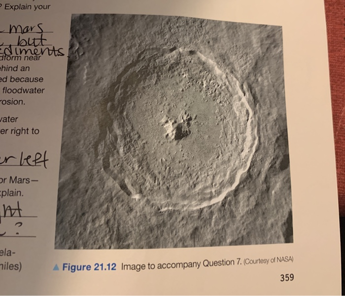 7. Figure 21.12 is an image of Tycho Crater a rela Chegg