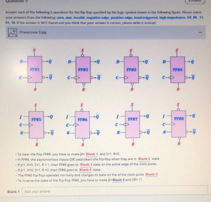 Solved Question 5 6 Points Answer each of the following 6 | Chegg.com