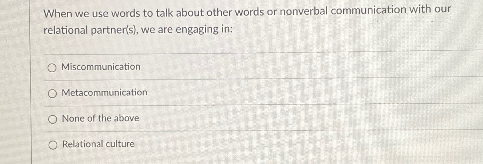 Solved When we use words to talk about other words or