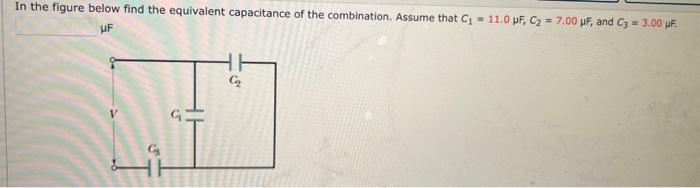 Solved In The Figure Below Find The Equivalent Capacitance | Chegg.com