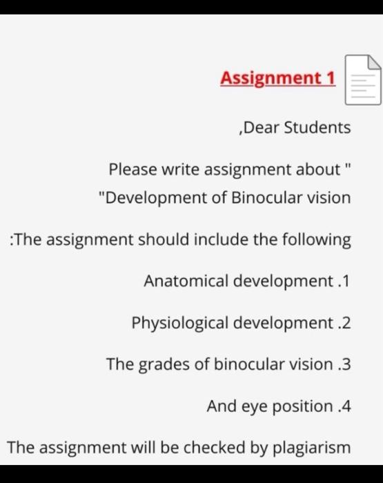 Solved Assignment 1 M Dear Students Please write assignment | Chegg.com