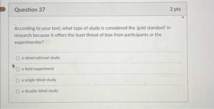 According To Your Text; What Type Of Study Is | Chegg.com