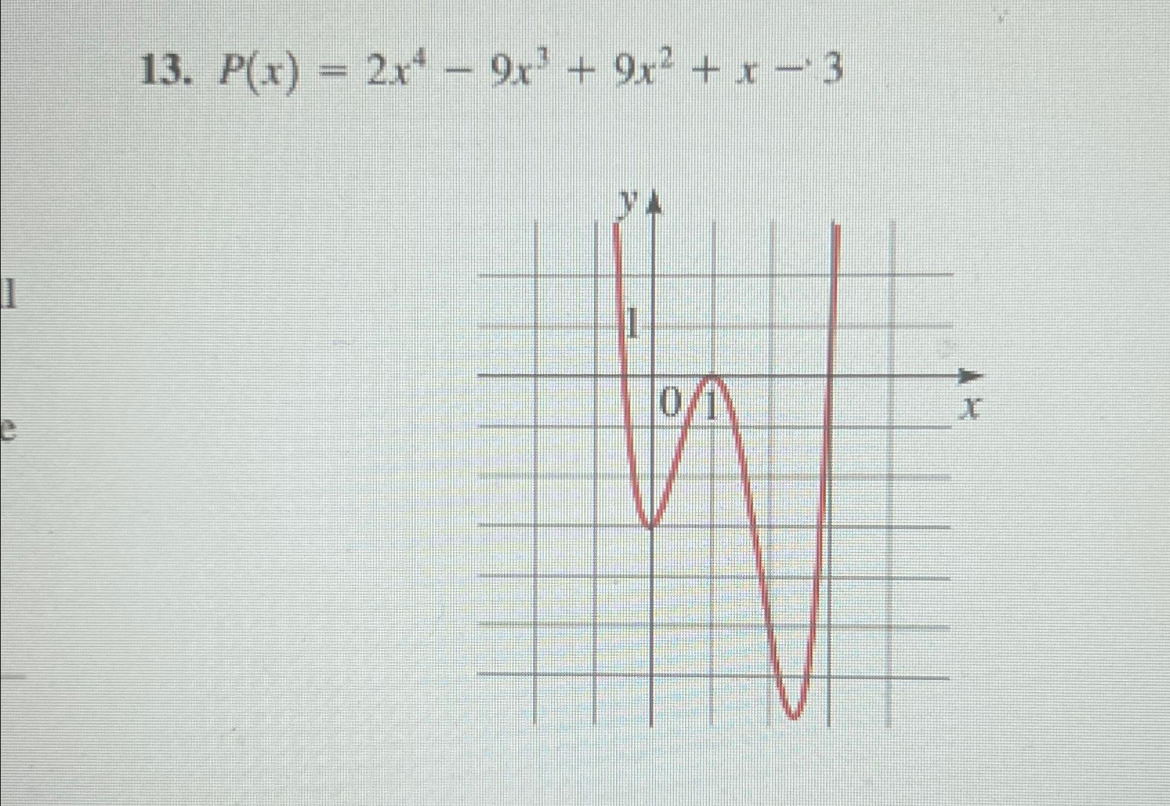 p x )= 4x 3 11x 2 6x 9 box method