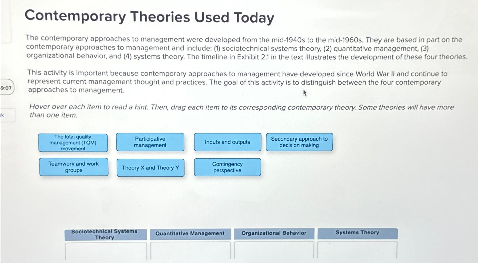 Solved Contemporary Theories Used TodayThe Contemporary | Chegg.com