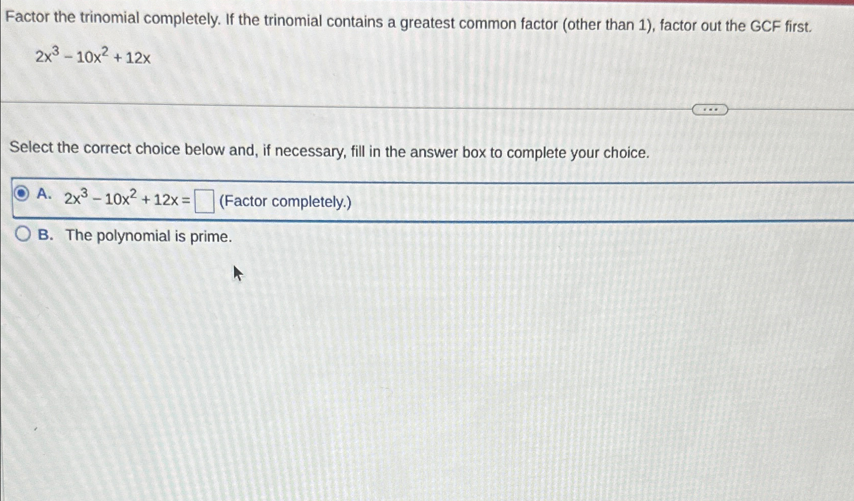 Solved Factor The Trinomial Completely. If The Trinomial | Chegg.com