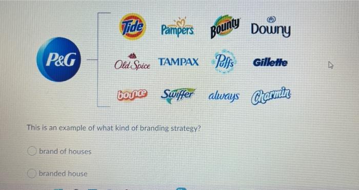 An array of P&G products including Bounty, Pampers and Tampax are