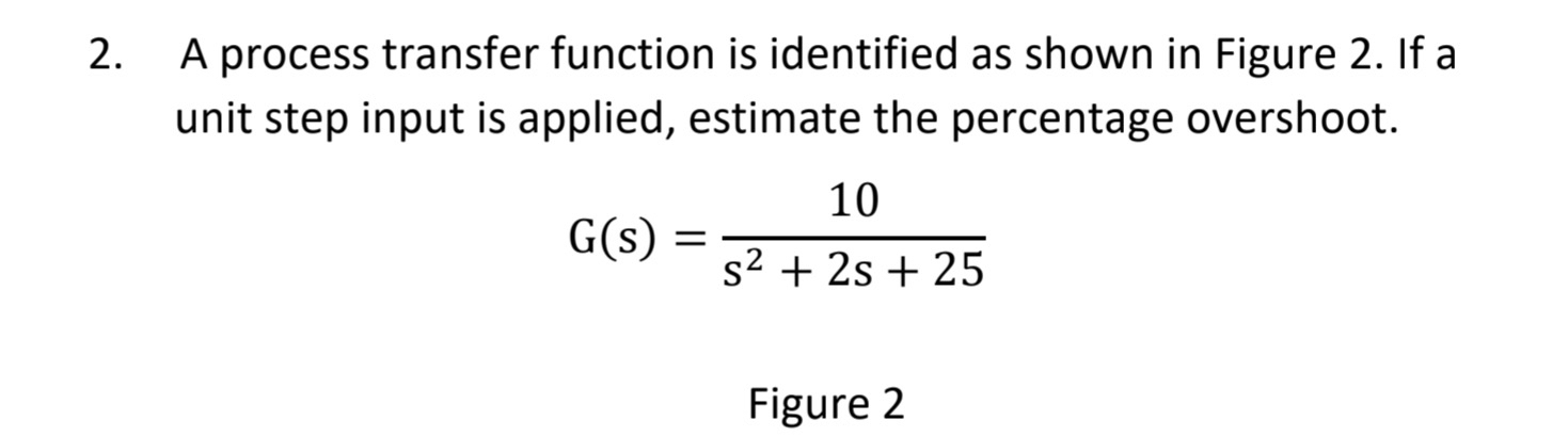 Solved A process transfer function is identified as shown in | Chegg.com