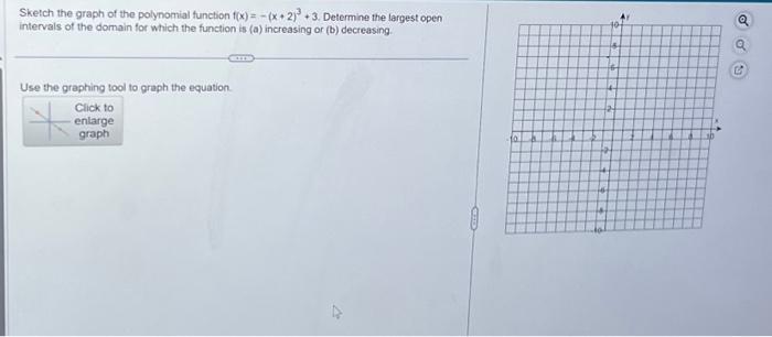 Solved Sketch the graph of the polynomial function f(x) = | Chegg.com