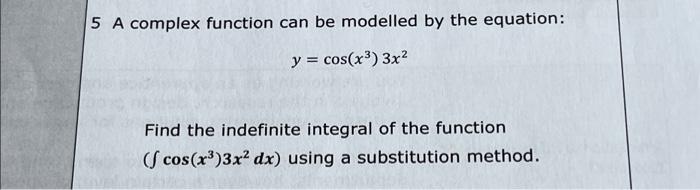 Solved 5 A complex function can be modelled by the equation: | Chegg.com