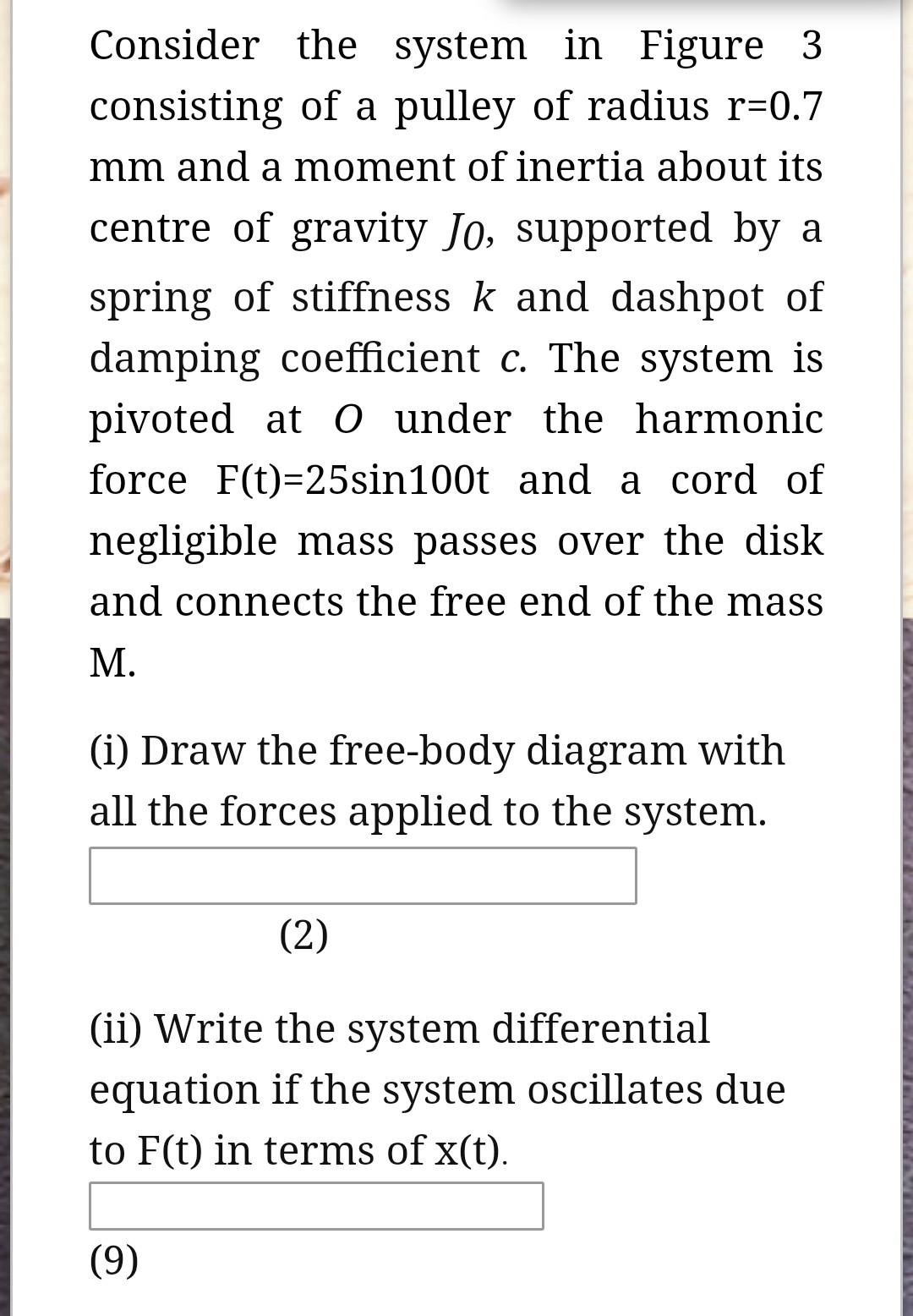 Solved Consider the system in Figure 3 consisting of a | Chegg.com