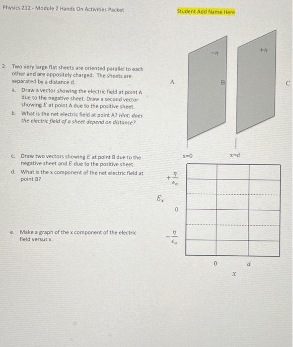Solved Physics 212-Module 2 Hands On Activities Packet | Chegg.com