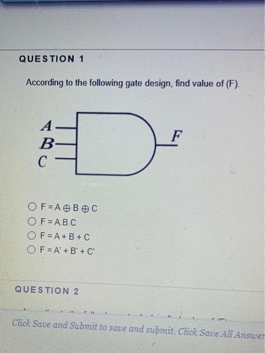 Solved QUESTION 1 According to the following gate design, | Chegg.com