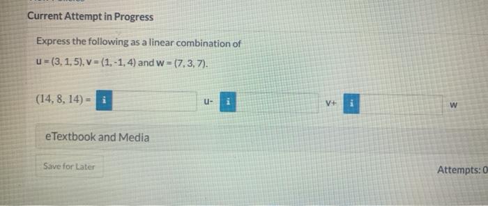 Solved Current Attempt in Progress Express the following as | Chegg.com