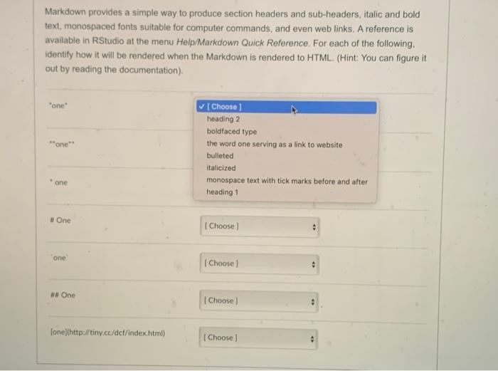 Solved Markdown provides a simple way to produce section