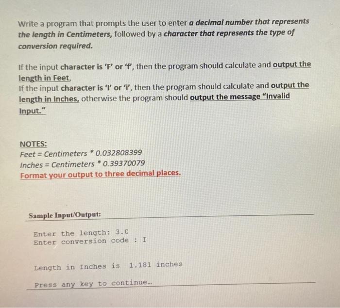 Solved Write a program that prompts the user to enter a | Chegg.com