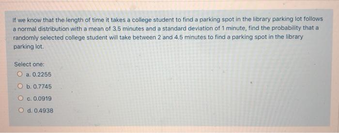 Solved If we know that the length of time it takes a college | Chegg.com