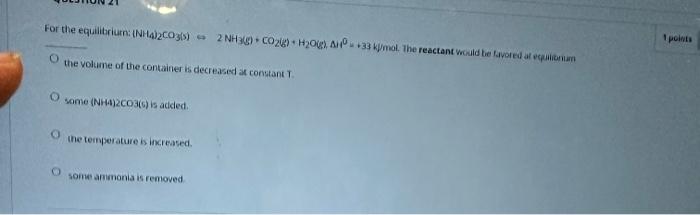 Solved the volume of the container is decreased at constant | Chegg.com